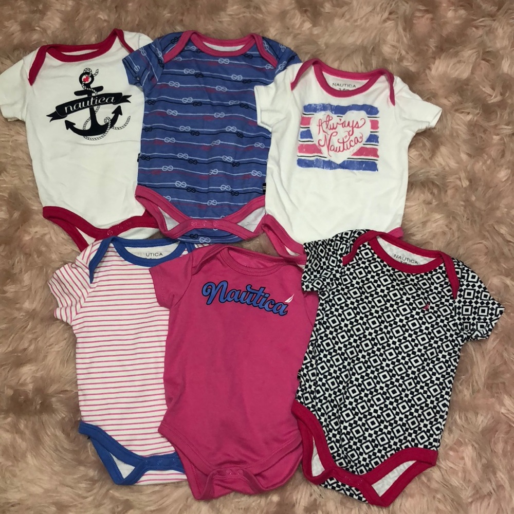 Nautica 6 babygirl onesies